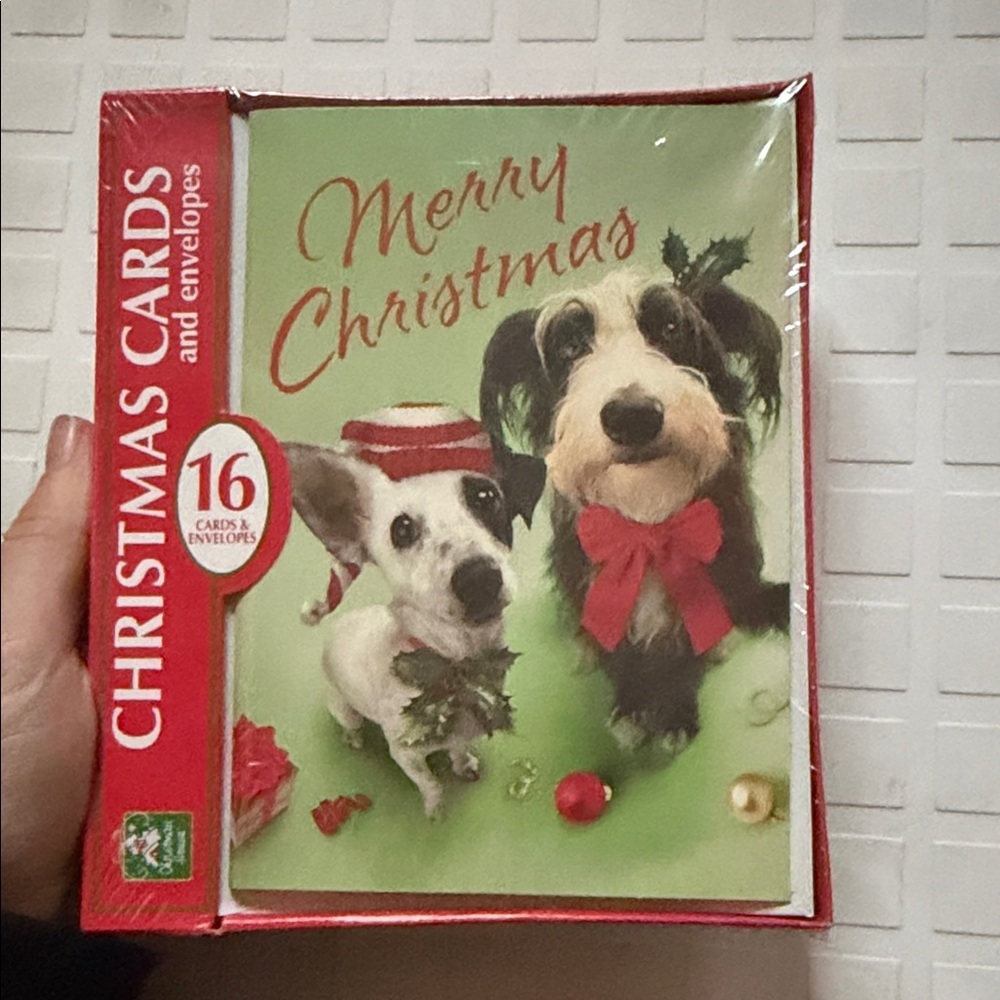 Merry Christmas Dog Greeting Cards